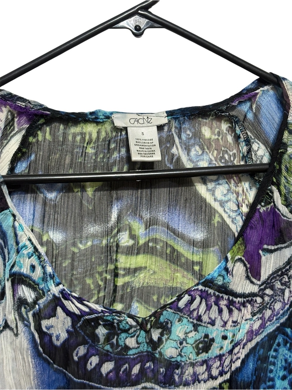 Cache pleated top - Picture 4 of 9